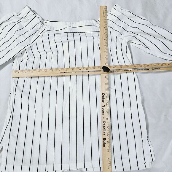 Porophrase Womens Blouse Multi-Color Size Small Cotton Blend Off Shoulder - Picture 3 of 12